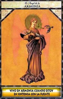 Carta del Oráculo Angel de la armonia Oráculo semanal