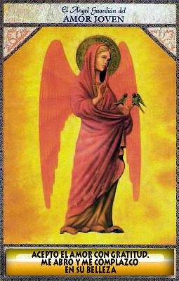 Carta del Oráculo Angel guardian del amor joven Oráculo semanal
