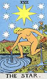 Carta de tarot La Estrella tarot diario