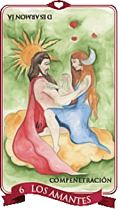 Carta de tarot VI Los Enamorados- tarot diario amor