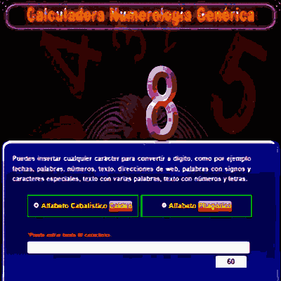 Numerología calculadora interactiva